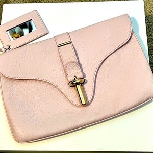 Authentic Leather Balenciaga Pink Clutch